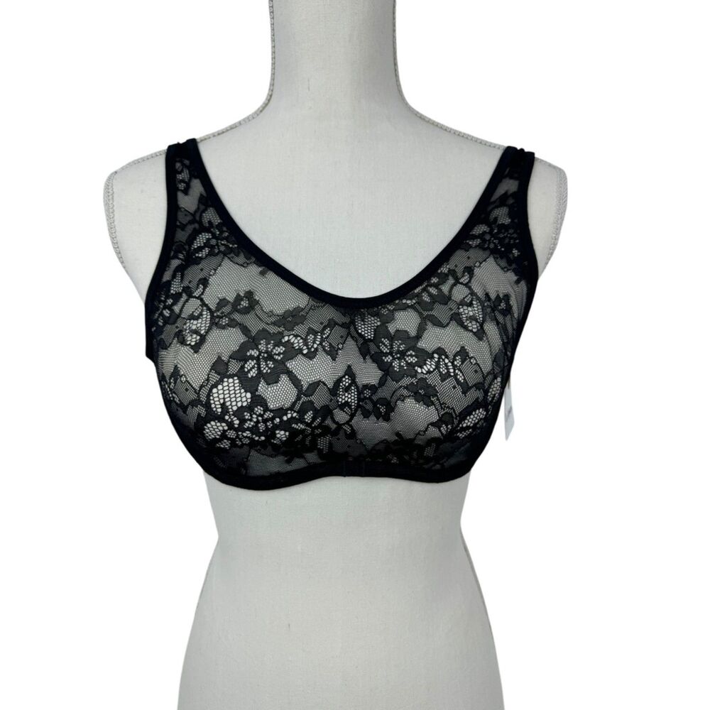 Le Mystère Portrait Underwire Stretch Lace Bra Women's Size 32C
